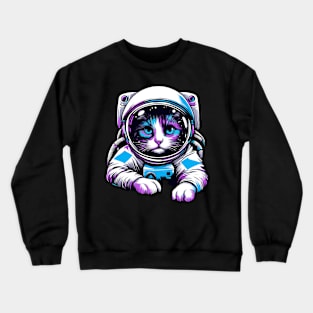 Astronaut cat Crewneck Sweatshirt